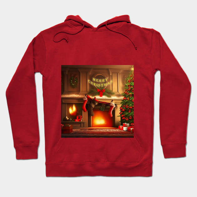 Christmas Night Hoodie by Feel Imagine Create